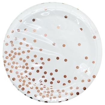 Тарілки одноразові різнокольорі 34359-6 - купити, ціни на Чудо Маркет - фото 1