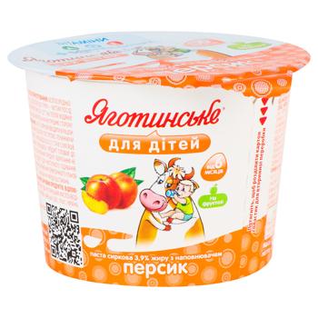 Yagotynske for Children Peach Cottage Cheese Paste 3.9% 90g