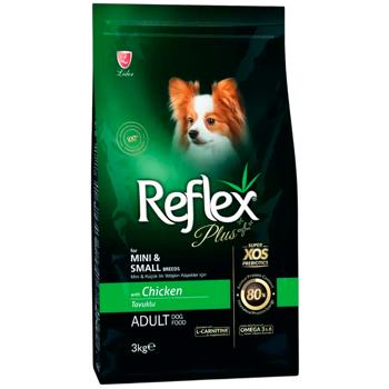 Корм сухой Reflex Plus Adult с курицей для собак малых и миниатюрных пород 3кг