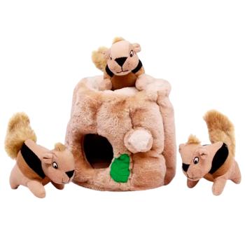Іграшка для собак Outward Hound Hide-A-Squirrel інтерактивна плюш 17см - купити, ціни на MasterZoo - фото 3