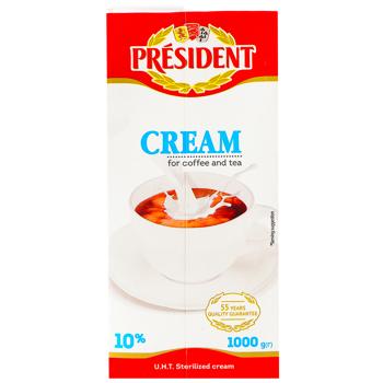 President Ultra-pasteurized Cream 10% 1000g - buy, prices for - photo 2
