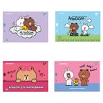 Тетрадь для рисования Yes Line Friends с перфорацией А4 28 листов