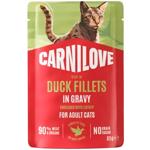 Вологий корм для котів Carnilove Adult Gravy 85 г - качка та котяча м'ята