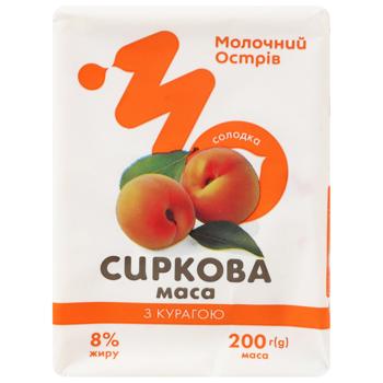 Паста сиркова Молочний Острів 8% солодка з курагою 200 г - купить, цены на Эпицентр FOOD - фото 3
