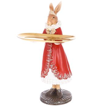 Bona Di Rabbit with Jewelry Stand Figurine 28cm Red - buy, prices for - photo 1