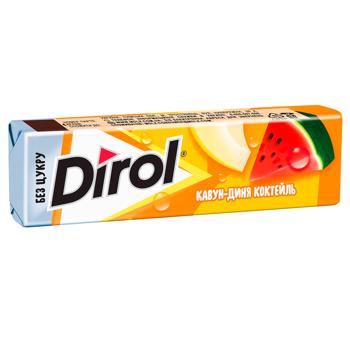 Dirol Watermelon-Melon Cocktail Chewing Gum 14g - buy, prices for Torba - photo 1