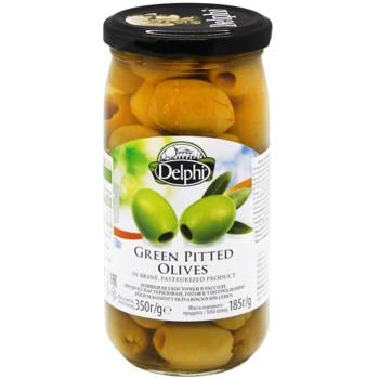 Delphi Pitted Olives in Brine 350g - buy, prices for MegaMarket - photo 1