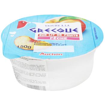 Auchan Grecque Yogurt with Fruit Filling 150g - buy, prices for - photo 1