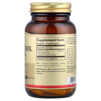 Solgar Resveratrol 500mg 30 capsules - buy, prices for Biotus - photo 2