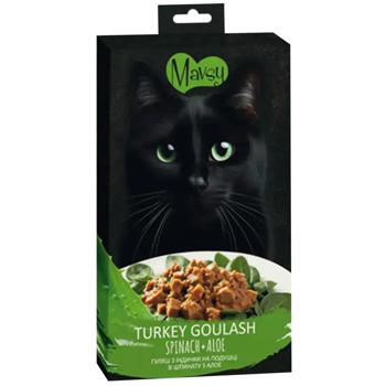 Ласощі для котів Mavsy Creamy 5 шт х 15 г - гуляш з індички - купити, ціни на MasterZoo - фото 1