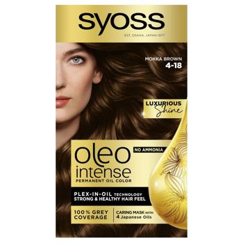 Syoss Oleo Intense 4-18 Mokka Brown Ammonia-Free Hair Dye - buy, prices for - photo 2