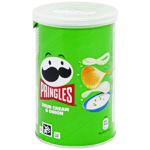 Pringles Potato chips with sour cream and onion flavor 70g