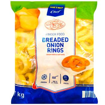 Metro Chef Frozen Breaded Onion Rings 1kg