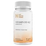 My Nutri Week Vitamins D3 and K2 5000 IU/50mcg 120 capsules