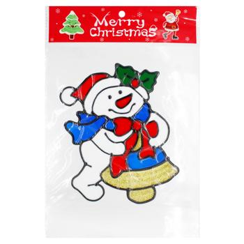 Наліпки новорічні силіконові 20*25см - купити, ціни на - фото 4