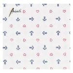 Салфетки Ambiente Anchor Heart White FSC Mix 33х33см