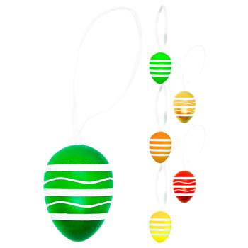 Zed Egg Pendant Stripe Decoration 1pc - buy, prices for EKO Market - photo 1