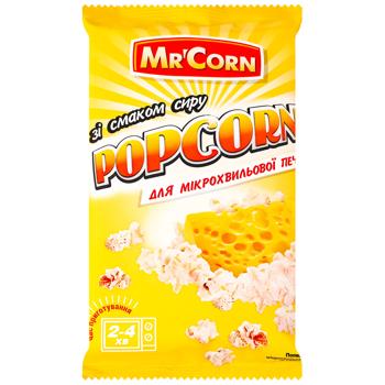 Mr'Corn Cheese Flavoured Popcorn for Microwave Oven 90g