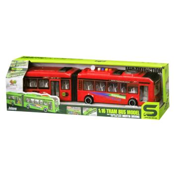 Cars S Tram Bus Toy 1:16 Red
