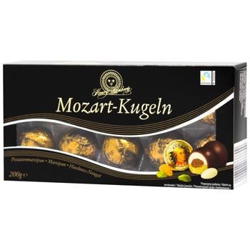 Конфеты Mozart Kugeln в черном шоколаде 200г - купить, цены на Cупермаркет "Харьков" - фото 1