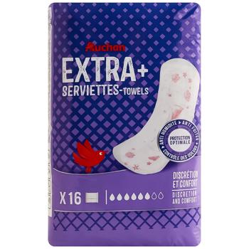 Прокладки урологічні Auchan Extra+ 16шт