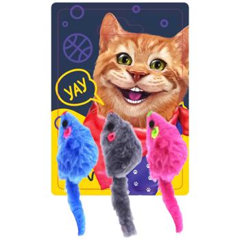 Іграшка-дражнилка Dgt-Pets Мишки для котів 3шт - купити, ціни на NOVUS - фото 1