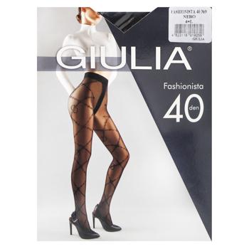 Колготи жіночі Giulia Fashionista 40 Den р.4 Nero