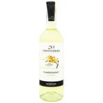 Zonin Ventiterre Chardonnay white dry wine 12% 0.75l