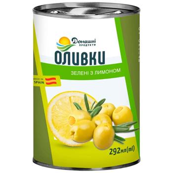 оливки Домашние продукты лимон консервированная 292мл железная банка - купить, цены на Торба - фото 1