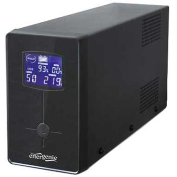 Джерело безперебійного живлення Energenie чорний 650 VA LCD USB EG-UPS-031 - купити, ціни на Auchan - фото 1