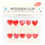 Zed Hearts Set of Decorative Clothespins 12.5х14cm 10pcs