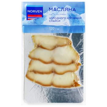 Масляная Norvel холодного копчения нарезанная 120г