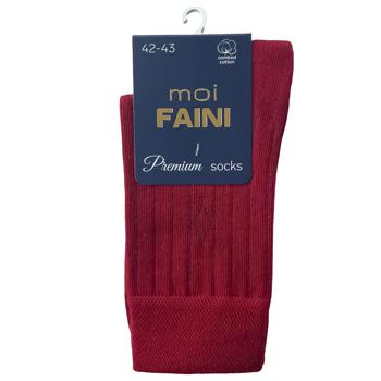 Moi Faini Nick Men's Burgundy Socks Size 42-43 - buy, prices for - photo 1