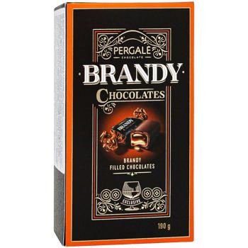 Конфеты Pergale шоколадные с бренди 190г - купить, цены на КОСМОС - фото 3