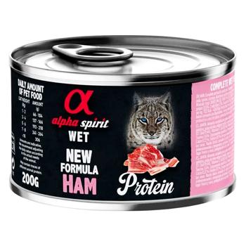 Вологий корм для котів Alpha Spirit Adult 200 г - свинина - купити, ціни на MasterZoo - фото 1