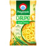 Снеки Przysnacki кукурудзяні зі смаком зеленої цибулі 140г