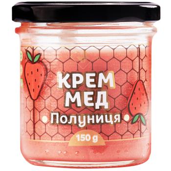 Honey Alliance Strawberry Cream-honey 150g - buy, prices for Auchan - photo 1