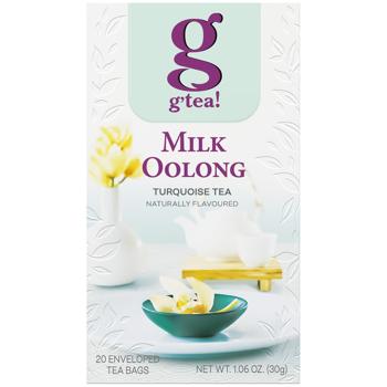 G'tea! Milk Oolong Turquoise Tea 1.5g*20pcs - buy, prices for Supermarket "Kharkiv" - photo 1