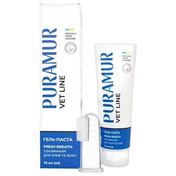 Гель-паста для кошек и собак Puramur Fresh Breath 75мл - купить, цены на MasterZoo - фото 1