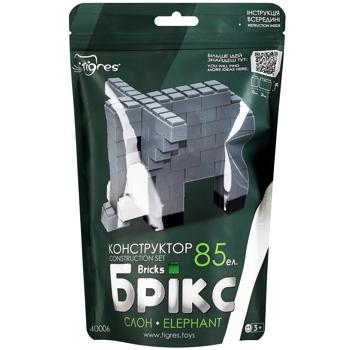 Tigres Bricks Elephant Construction Set 85 elements - buy, prices for EKO Market - photo 1