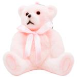 Прикраса ялинкова Bona Di Ведмедик 12см рожевий