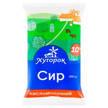 Сир кисломолочний Хуторок 10% 200г - купити, ціни на ЕКО Маркет - фото 1