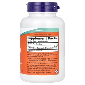 Now Foods Boron 3mg 250 capsules - buy, prices for - photo 2