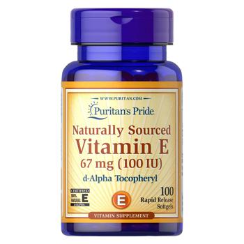 Puritan's Pride Vitamin E 100 IU 100 softgels - buy, prices for Biotus - photo 1