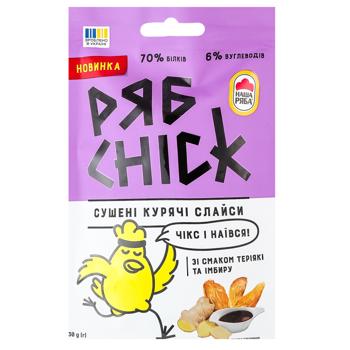 Ryabchick Dried Chicken Slices with Teriyaki and Ginger Flavour 30g - buy, prices for Auchan - photo 1