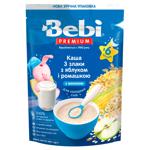 Каша молочна Bebi Premium 3 злака с яблуком і ромашкою для дітей з 6 місяців 200г