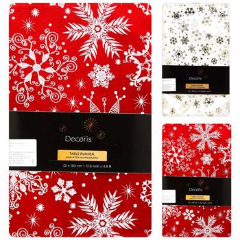 Decoris Table Runner 150x32cm in assortment
