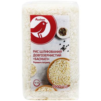 Auchan Basmati Polished Long-grained Rice 1kg - buy, prices for Auchan - photo 2