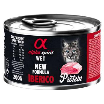 Вологий корм для котів Alpha Spirit Adult 200 г - свинина - купить, цены на MasterZoo - фото 1