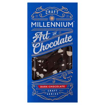 Millennium Craft Series Black Chocolate with Almonds and Cranberries 100g